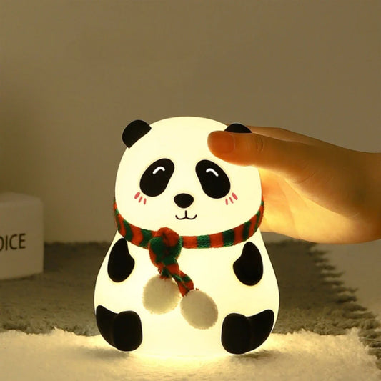Lampe et Veilleuse en Silicone Panda